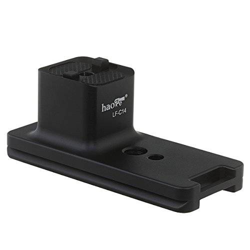 Haoge LF-C14 렌즈 Collar 교체용 Foot 삼각대 마운트 링 스탠드 Base for 캐논 EF 100-400mm f/ 4.5-5.6L is II USM 렌즈 Built-in Arca Type 퀵 릴리즈 Plate