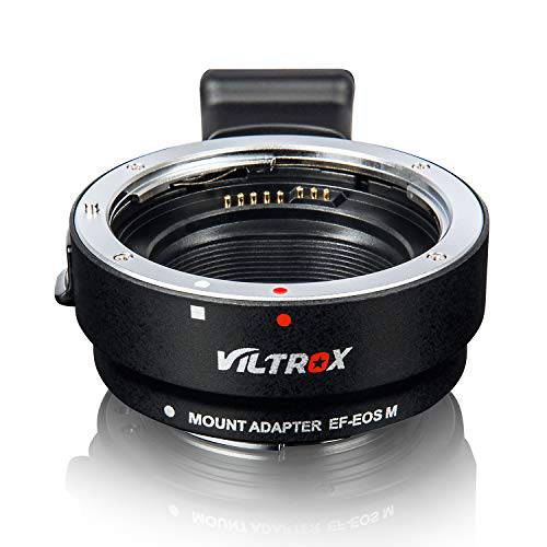 Viltrox 전자제품 AF 오토 포커스 렌즈 마운트 어댑터 for 캐논 EF/ EF-S 렌즈 to 캐논 EOS-M (EF-M Mount) 미러리스 디지털 카메라 M3 M5 M6 M10 M50 M100