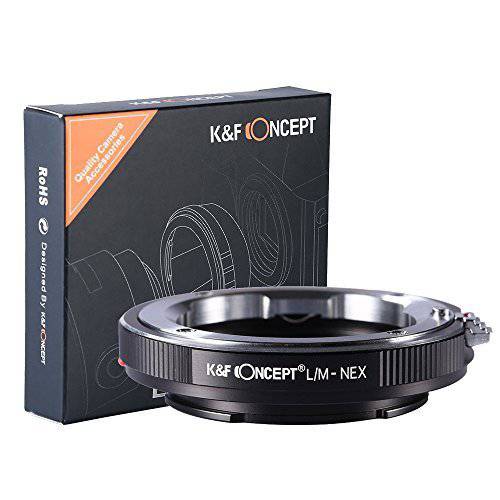 K& F Concept LM to NEX 어댑터 호환가능한 with 라이카 M 렌즈 to 소니 Alpha Nex E-마운트 카메라 렌즈 마운트 어댑터