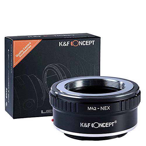 M42 to E 마운트 K&F Concept 렌즈 마운트 어댑터 M42 렌즈 to 소니 NEX E-Mount 카메라 소니 알파 NEX-7 NEX-6 NEX-5N NEX-5 NEX-C3 NEX-3 for