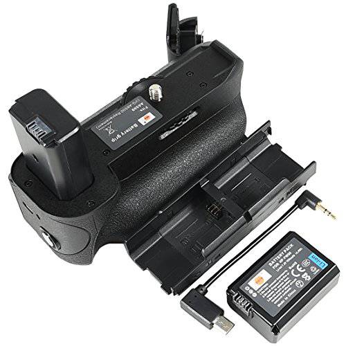 DSTE 교체용 for 프로 VG-6500 VG6500 버티컬 배터리 그립+ NP-FW50 호환가능한 소니 A6500 디지털 카메라 as NP-FW50