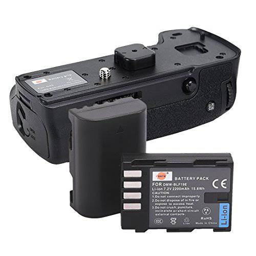DSTE 교체용 for 프로 무선 리모컨, 원격 DMW-BGGH5 버티컬 배터리 그립+ 2X DMW-BLF19 BLF19E 호환가능한 파나소닉 GH5 GH5S 루믹스 DC-GH5 디지털 카메라