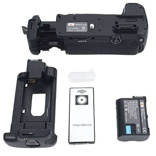 DSTE 교체용 for 프로 IR 원격 MB-D11 버티컬 배터리 그립+ EN-EL15 호환가능한 Nikon D7000 SLR 디지털 카메라