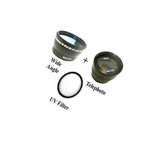 와이드 렌즈+ Tele+ UV for 소니 HDR-CX330, 소니 HDR-CX330E, 소니 HDR-PJ330, 소니 HDR-PJ340, 소니 HDR-PJ350