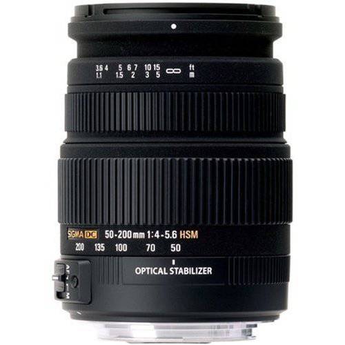 Sigma 50-200mm f/ 4.0-5.6 DC IF SLD Optical Stabilized (OS) 렌즈 with Hyper Sonic 모터 (HSM) for 캐논 디지털 SLR 카메라