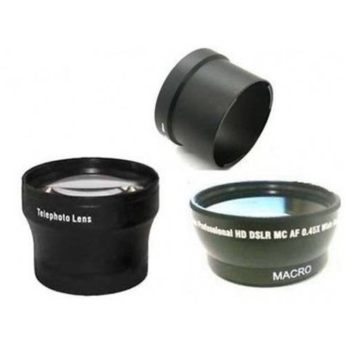 와이드 렌즈+ Tele 렌즈+  튜브 어댑터 번들,묶음 for Nikon CoolPix P7700, Nikon P7800