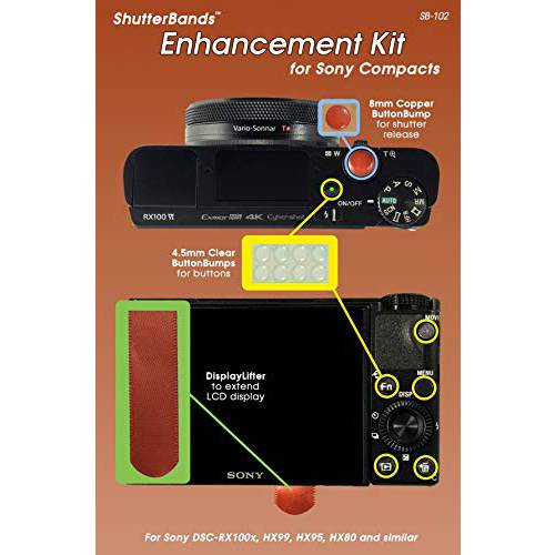 ShutterBands 3 Unique Enhancements Kit for 소니 컴팩트 캠