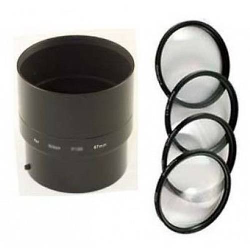 Macro Close UP 렌즈 4 필터 Kit 묶음+  튜브 for Nikon CoolPix L120 디지털