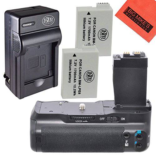 배터리 그립 Kit for 캐논 Rebel T2i T3i T4i T5i 디지털 SLR 카메라 Includes Qty 2 교체용 LP-E8 배터리+  버티컬 배터리 그립+  빠른 AC/ DC 충전기+  더
