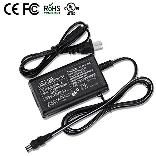 AC L100 Adapter Charger Used with Sony Handycam CCD-TRV16 CCD-TRV17 CCD-TRV25 CCD-TRV35 CCD-TRV36 CCD-TRV37 CCD-TRV43 CCD-TRV57 CCD-TRV58 CCD-TRV65 CCD-TRV66 CCD-TRV67 CCD-TRV68 CCD-TRV118 CCD-TRV128