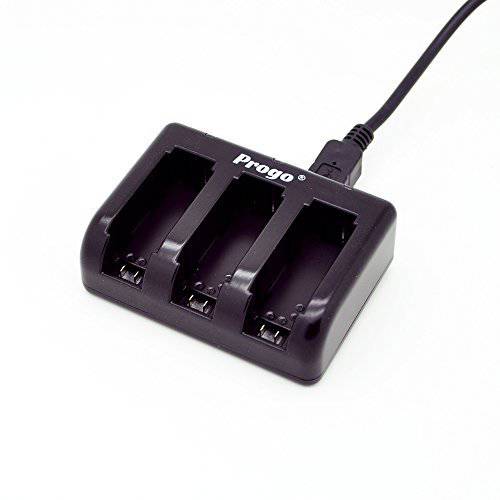 Progo 3 Channel 2 인 1 USB 충전 for 고프로 히어로 4, 고프로 히어로 3 Batteries. Charges 고프로 AHDBT-401, 고프로 AHDBT-201, 고프로 AHDBT-301, 고프로 AHDBT-302