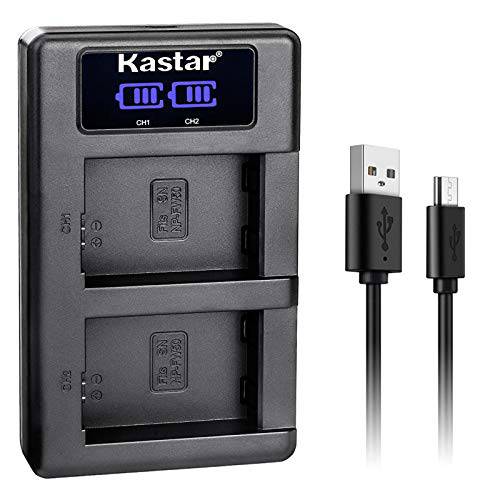 Kastar USB LCD 이중 충전 for 소니 W Series 배터리 NP-FW50, BC-VW1 BC-TRW, 소니 Cyber-Shot DSC-RX10, Cyber-Shot DSC-RX10 II, Cyber-Shot DSC-RX10M2, Cyber-Shot DSC-RX10 III, Cyber-Shot DSC-RX10M3