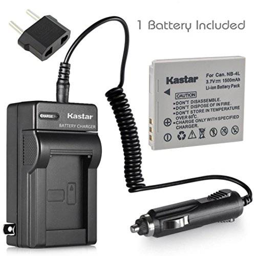 Kastar 배터리 and 충전기 교체용 캐논 PowerShot SD1000 SD1100IS SD1400IS SD200 SD30 SD300 SD400 SD430 SD600 카메라 for