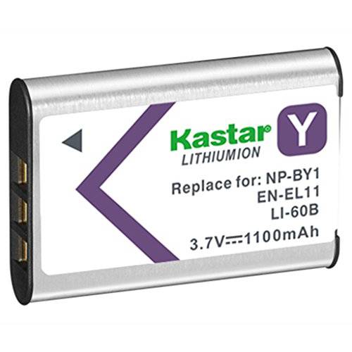 Kastar Lithium-Ion 배터리 교체용 for Nikon EN-EL11 CoolPix S560, CoolPix S550, 소니 NP-BY1 미니 HDR-AZ1, 올림푸스 Li-60B, Pentax D-LI78, RICOH DB-80, SANYO DB-L70