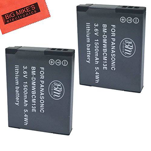 BM 고급 2 Pack of DMW-BCM13E Batteries for 파나소닉 루믹스 DC-TS7, DMC-FT5A, LZ40, TS5, TS6, TZ37, TZ40, TZ41, TZ55, TZ60, DMC-ZS27, DMC-ZS30, DMC-ZS35, DMC-ZS40, DMC-ZS45, DMC-ZS50 디지털 카메라
