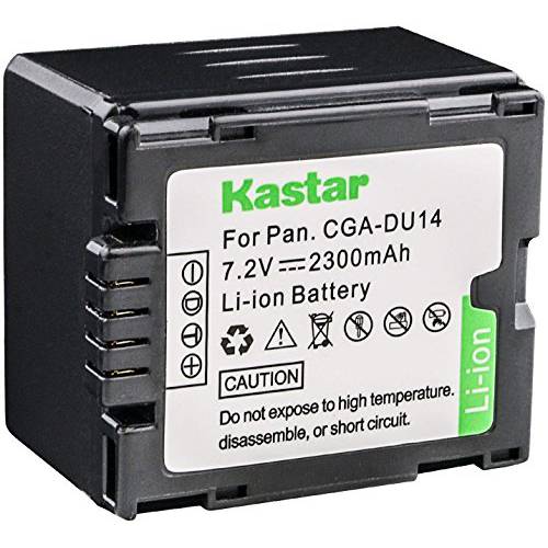 Kastar CGR-DU14 교체용 배터리 for 파나소닉 PV-GS39 캠코더 and 파나소닉 CGR-DU07 CGA-DU07 CGR-DU14 CGA-DU14 CGR-DU21 CGA-DU21 VW-VBD210 Batteries