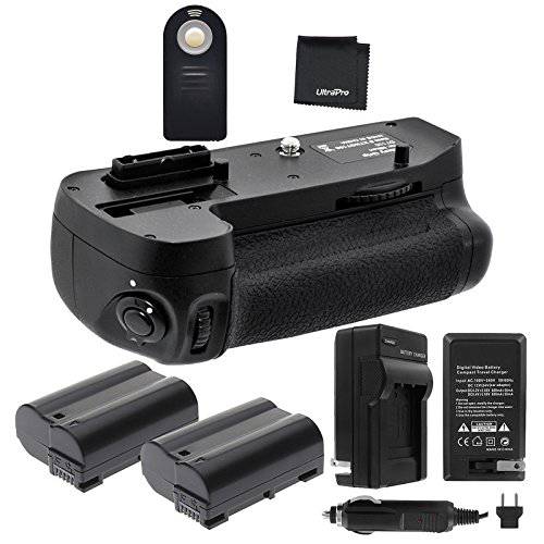 배터리 그립 번들,묶음 F/ Nikon D7100, D7200: Includes MB-D15 교체용 Grip, 2-Pk EN-EL15 교체용 Long-Life Batteries, Charger, UltraPro 악세사리 번들,묶음