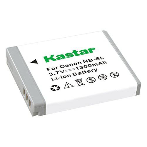 Kastar Lithium-Ion 충전식 배터리 for 캐논 NB-6L, NB-6LH and PowerShot SD770 IS, SX170 IS, SX260 HS, SX280 HS, SX500 IS, SX510 HS, SX520 HS, SX530 HS, SX600 HS, SX610 HS, SX700 HS, SX710 HS