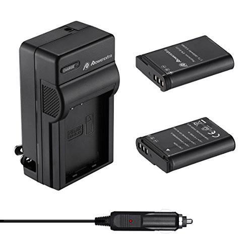 Powerextra 2 x 2600mAh EN-EL23 배터리&  빨리 충전 with 차량용 충전 호환가능한 with Nikon Coolpix P600, P610, B700, P900, S810c