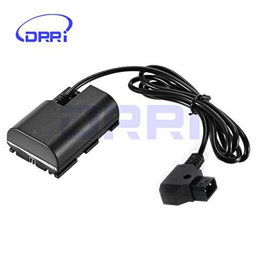 DRRI D-Tap to LP-E6 더미 배터리 파워 for SmallHD 501 502 Monitor/ 캐논 5D Mark II 60D/ 7D 80D (Straight Cable)