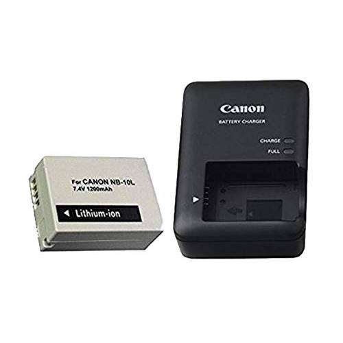 Excelshots, CB-2LC 배터리 충전기+ Proffessional NB-10L Li-ion 배터리 Pack, for 캐논 PowerShot SX40 HS, SX50 HS, SX60 HS, G1X, G3X, G15, G16, 디지털 Camera.