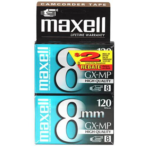 Maxell P6-120 GX-MP 캠코더 Tapes, 2 Pack