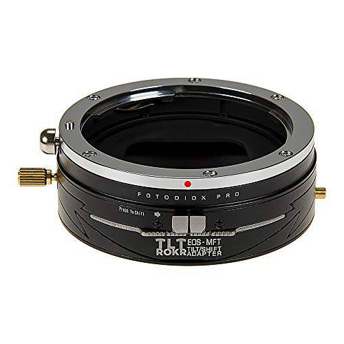Fotodiox 프로 Tlt Rokr - Tilt/ 시프트 렌즈 마운트 어댑터 for 캐논 EOS (EF/ EF-S) D/ SLR Lenses to 미니 Four Thirds (MFT, M4/ 3) 마운트 미러리스 카메라 바디