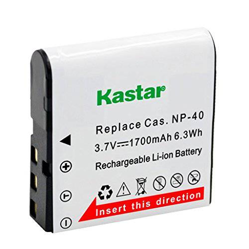 Kastar CNP-40 배터리 (1-Pack) for Kodak LB-060 AZ521 AZ361 AZ501 AZ522 AZ362 AZ526, HP D3500 SKL-60 V5060H V5061U 카메라 and SUN06 YCO6 풀 HD 휴대용 카메라코더