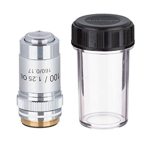 AmScope A100X 100X (Oil) Achromatic 현미경 Objective