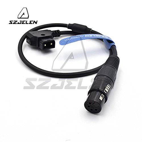 SZJELEN D-tap to XLR Female 4pin 케이블 카메라 모니터 XLR to Dtap (스트레이트 케이블)