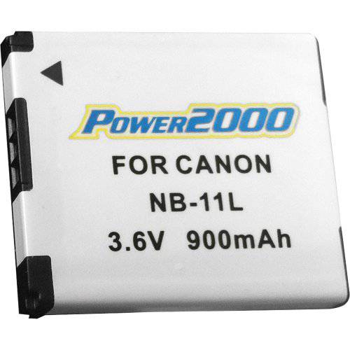 Power2000 NB-11L 교체용 Lithium-Ion Battery, 3.6 볼트 900mAh, for 캐논 Powershot ELPH 110 HS Series 카메라