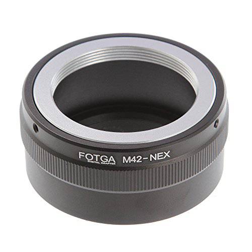 Fotga 렌즈 마운트 어댑터 for M42 마운트 렌즈 to 소니 E-Mount NEX-3C NEX-3N NEX-5 NEX-5C NEX-5N NEX-5R NEX5T NEX6 NEX7 NEX-F3 A6300 A6400 A6500 A6000 A5000 A3500 A3000 A7 A7R A7S II III 카메라 M42-NEX