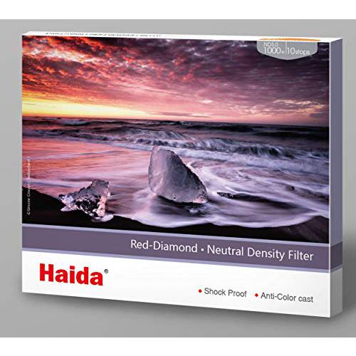 Haida Red 다이아몬드 ND 150x150mm 필터 3.0/ 1000x 농도 (10-Stops)