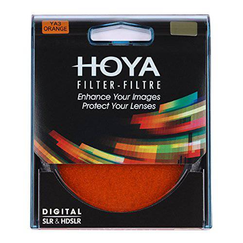 Hoya 62 mm HMC YA3 라운드 필터 - 주황색