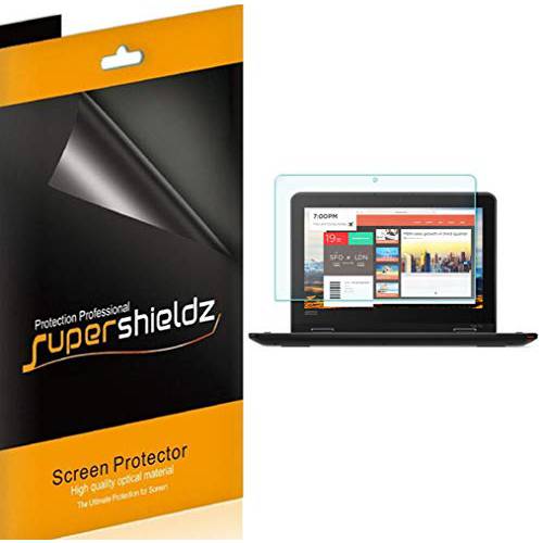 (3 Pack) Supershieldz for 레노버 ThinkPad Yoga 11e (5th Generation) 화면보호필름, 액정보호필름, 0.23mm, Anti 글레어 and Anti 지문인식 (Matte) Shield