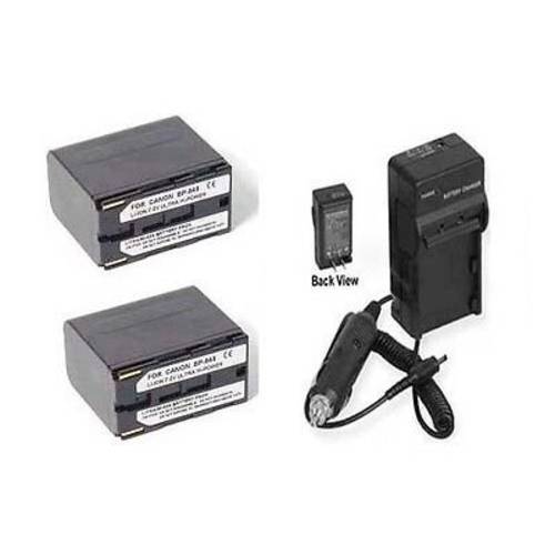 2 배터리+  충전기 for 캐논 EOS C100, 캐논 EOS C500, 캐논 EOS C500PL