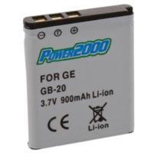 Power2000GB-20 교체용 Lithium-Ion 충전식 배터리 3.7v 900mAh for GE 일반 이미징 디지털 카메라