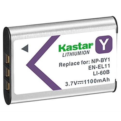 Kastar 디지털 카메라 교체용 Lithium-Ion 배터리 호환가능한 with 올림푸스 LI-60B, Nikon EN-EL11, Pentax D-LI78, 소니 NP-BY1, Ricoh DB-80