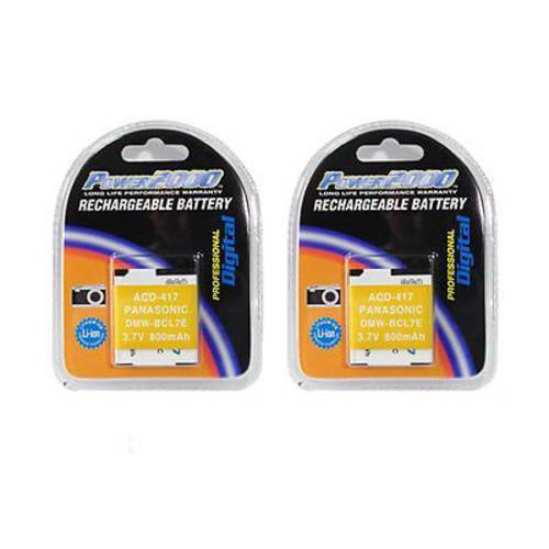 TWO 2X Batteries DMW-BCL7 DMW-BCL7PP DMW-BCL7E for 파나소닉 F5, 파나소닉 FH10 FS50 XS1