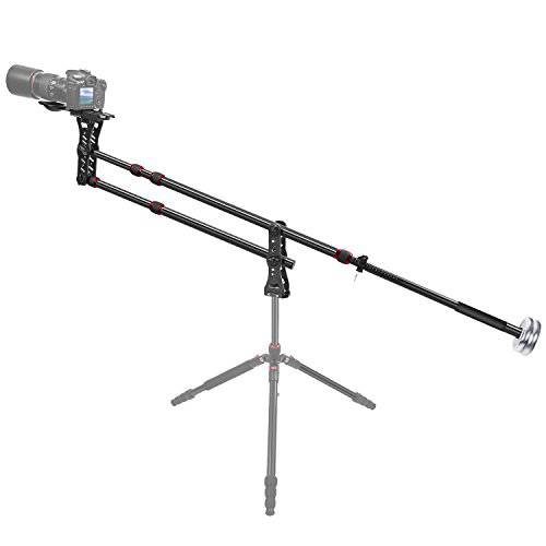 Neewer 70 inches/ 177 센티미터 알루미늄 Alloy Jib Arm 카메라 Crane with 1/ 4 and 3/ 8-inch 퀵 슈 Plate, 카운터 체중 for DSLR 영상 Cameras，Load up to 8 kilograms/ 17.6 pounds