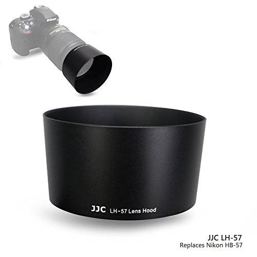 JJC 양면 Dedicated Lens후드 쉐이드 for Nikon AF-S DX NIKKOR 55-300mm f/ 4.5-5.6G ED VR Zoom Lens, Nikon HB-57 교체용 렌즈 후드