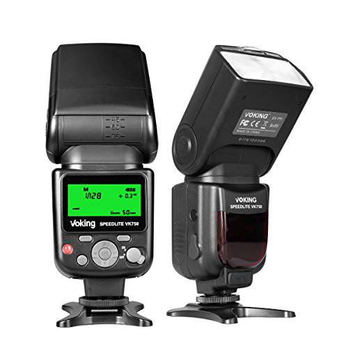 VOKING VK750 수동 LCD 디스플레이 범용 Flash Speedlite for 캐논 Nikon Pantax 파나소닉 올림푸스 후지필름 DSLR 미러리스 카메라 and 카메라