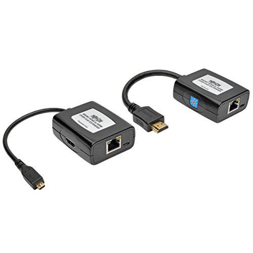 Tripp Lite Micro-HDMI to HDMI Over Cat5/ Cat6 Active 연장 Kit,  송신기&  리시버, USB Powered,  비디오&  오디오, 1080p at 60 Hz (B126-1A1-U-MCRO)
