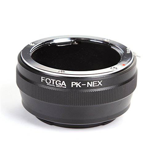 FocusFoto FOTGA 어댑터 링 for Pentax PK K 렌즈 to 소니 E-Mount 미러리스 카메라 NEX-5R 5T 3 NEX-6 NEX-7 a7 a7S a7R a7II a7SII a7RII a6500 a6300 a6000 a5100 a5000 a3500 NEX-FS700 VG30 VG900 PXW-FS7