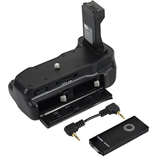 DSTE 교체용 for 프로 무선 리모컨, 원격 EOS-800D 버티컬 배터리 그립 호환가능한 캐논 EOS 800D T7i X9i 77D 9000D 디지털 카메라 as LP-E17