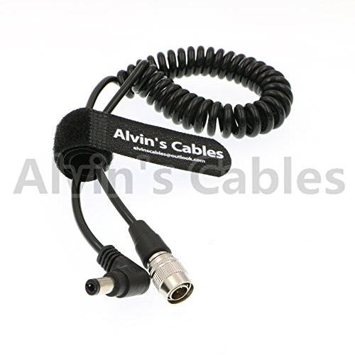 Alvin’s Cables Hirose 4 핀 Male to 직각 DC Jack for 사운드 디바이스 633/ 644/ 688 Zoom F8 Blackmagic 시네마 카메라 4K