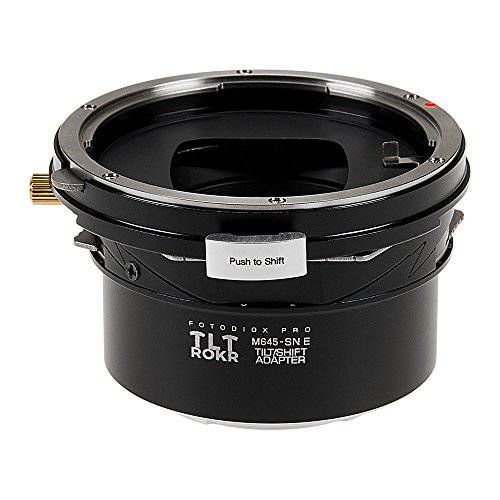 Fotodiox  프로 TLT ROKR - 틸트/ 시프트 렌즈 마운트 어댑터 Mamiya 645 (M645) 마운트 렌즈 to 소니 알파 E-Mount 미러리스 카메라 바디