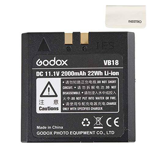 Godox VB18 배터리 Replacement, DC 11.1V 2000mAh 리튬 배터리 Pack for V860II V850 V860C V860N Speedlite Flash