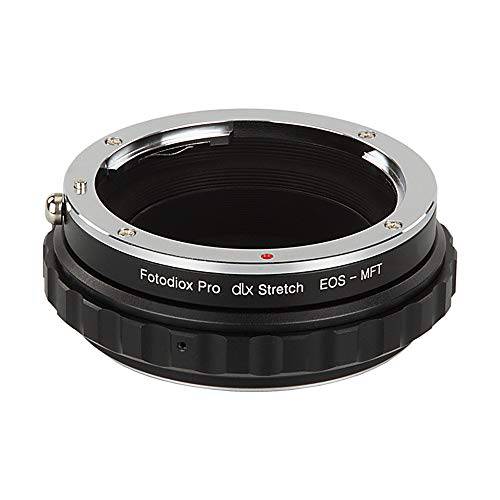 Fotodiox DLX 스트레치 렌즈 마운트 어댑터 - 캐논 EOS (EF/ EF-S) D/ SLR 렌즈 to 마이크로 Four Thirds (MFT, M4/ 3) 마운트 미러리스 카메라 바디 매크로 Focusing Helicoid and 마그네틱,자석 Drop-in 필터