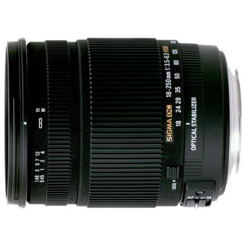 Sigma 18-250mm F 3.5-6.3 DC OS HSM if 렌즈 캐논 오토 포커스 디지털 SLR 카메라 for